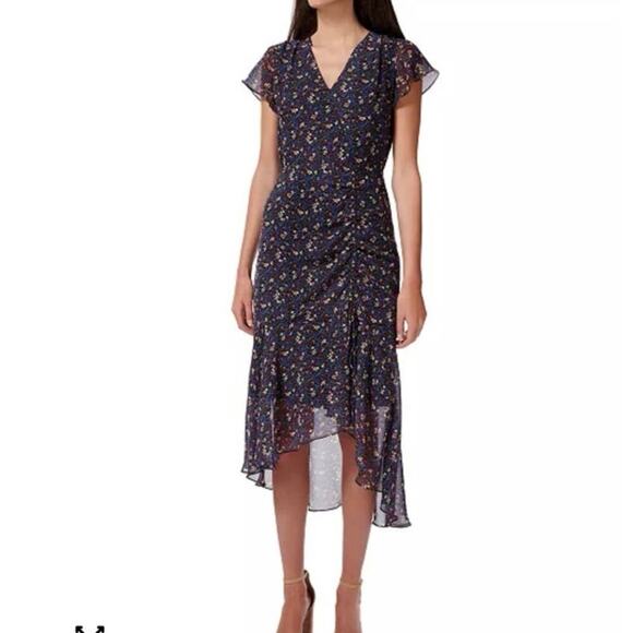 Sam Edelman Dresses & Skirts - NWT Sam edelmans Ditsy-Print Ruched Midi Dress sz 2